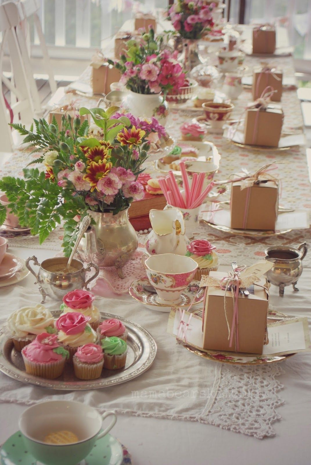 Tea Party Tables Ideas
 High Tea Luncheon the site this is on is wonderful