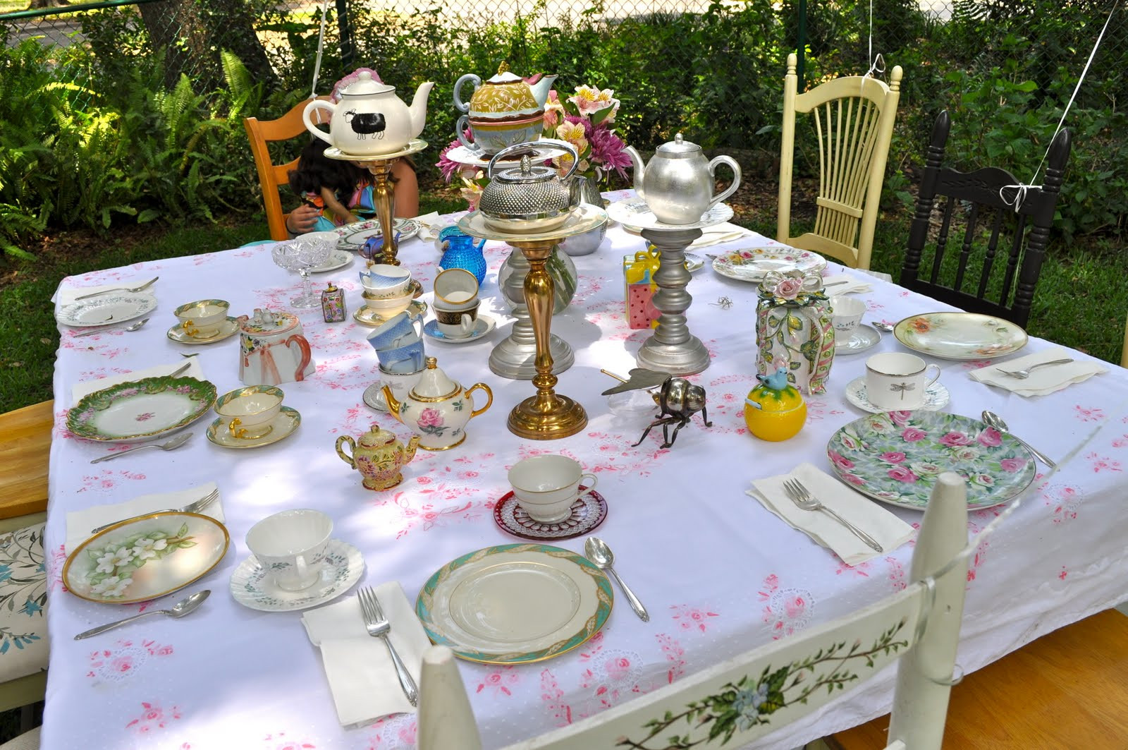 Tea Party Tables Ideas
 ewe hooo A Delightful Doll Tea Party