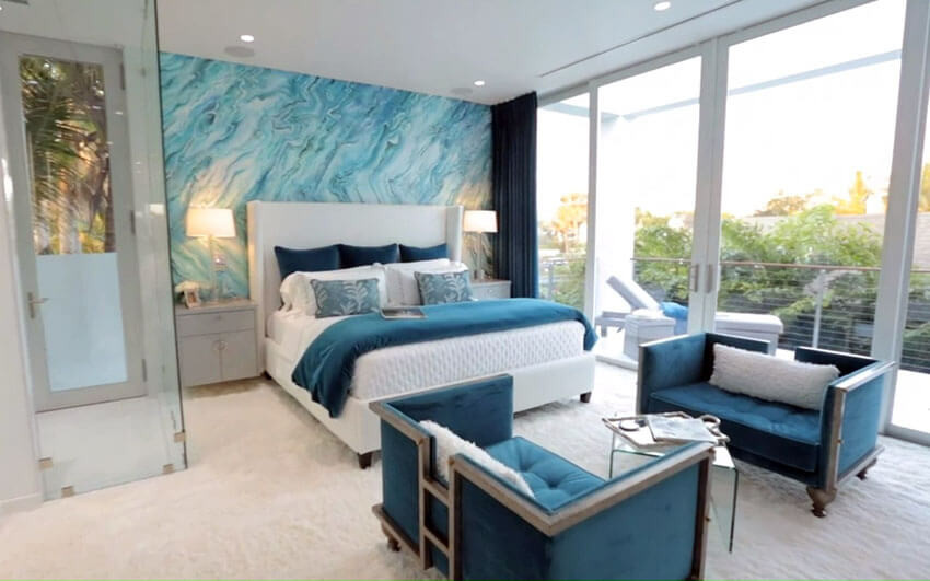 Teal Accent Wall Bedroom
 25 Teal Bedroom Ideas Gallery Colors Options