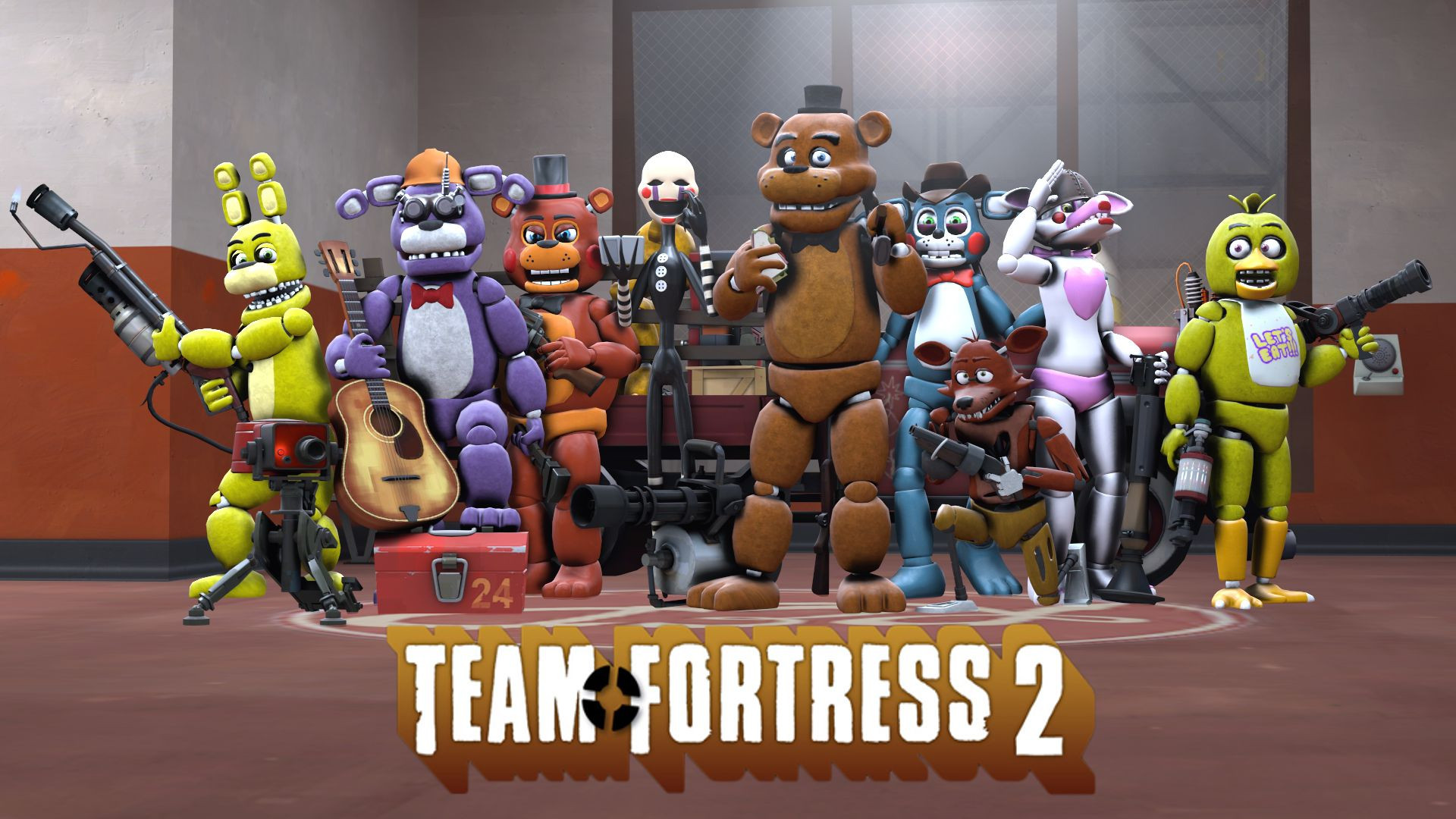 Team Fortress 2 Birthday Party Ideas
 FNAF and TF2 Crossover by TalonDang on DeviantArt