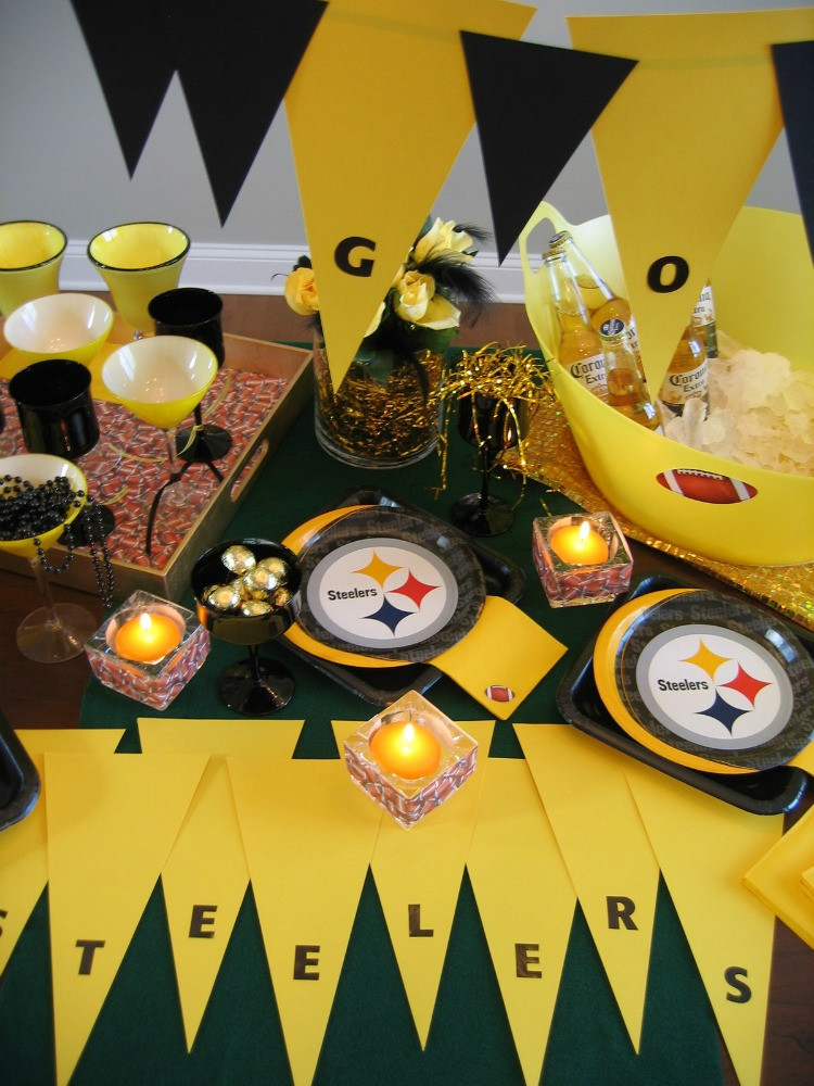 Team Party Ideas
 Pittsburgh Steelers Football Party Ideas Oh My Creative