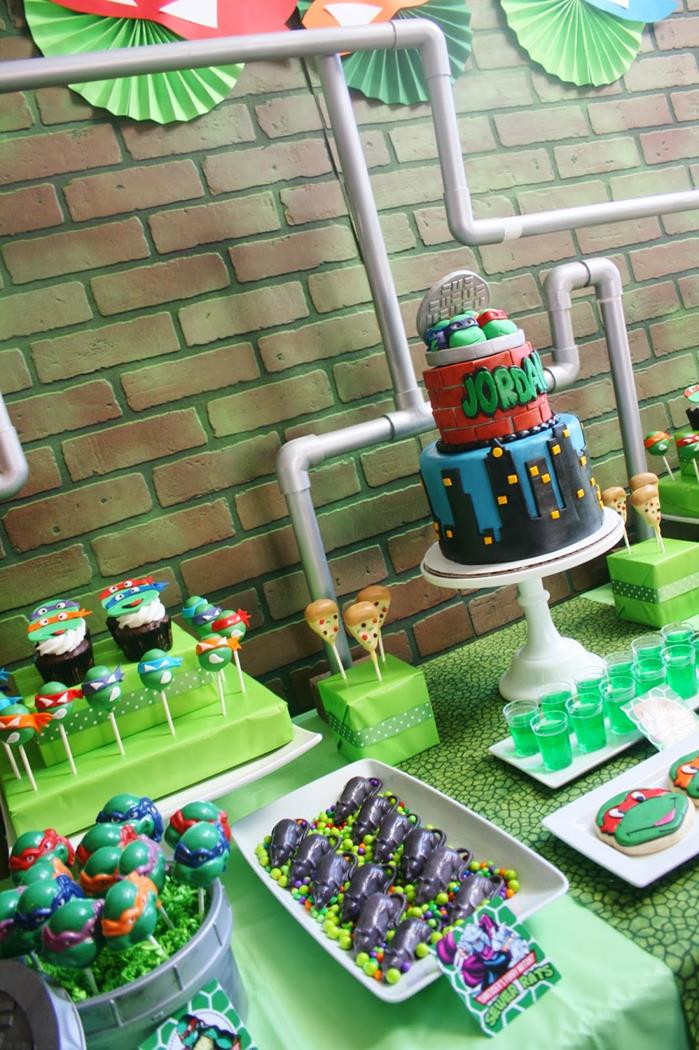Teenage Mutant Ninja Turtle Birthday Party
 Kara s Party Ideas Teenage Mutant Ninja Turtles Party