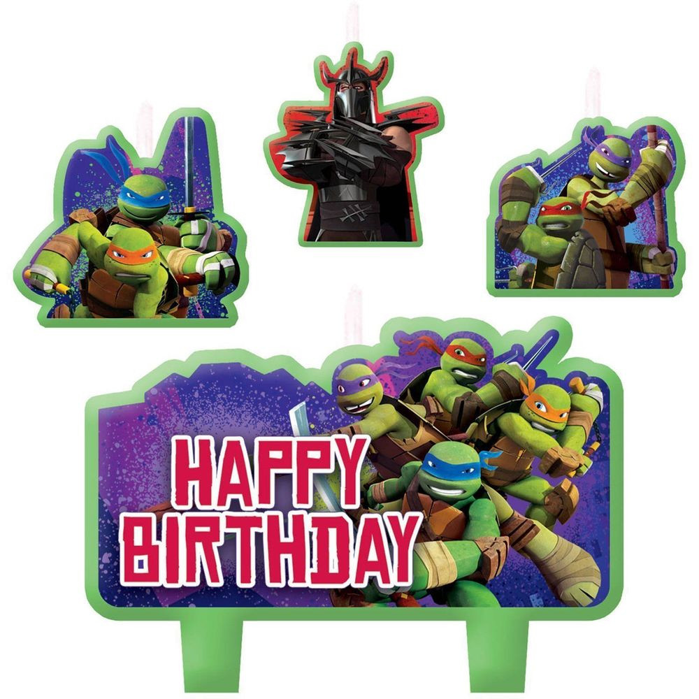 Teenage Mutant Ninja Turtle Birthday Party
 Teenage Mutant Ninja Turtle Birthday Cake Candle Set Party