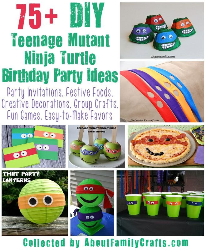 Teenage Mutant Ninja Turtle Birthday Party
 75 DIY Teenage Mutant Ninja Turtles Birthday Party Ideas