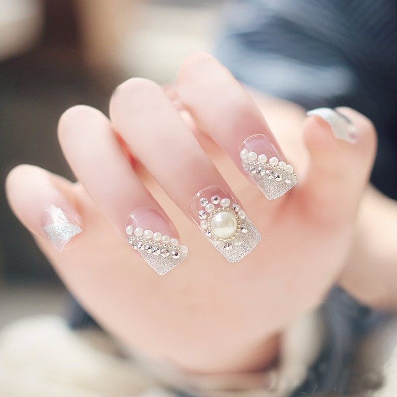 Temporary Nails For A Wedding
 Aliexpress Buy 24pcs set fake nails False nail