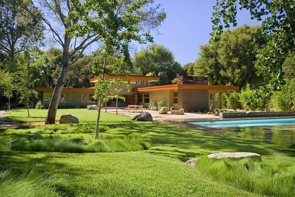 Terrace Landscape California
 Wheeler Residence in Menlo Park California by William