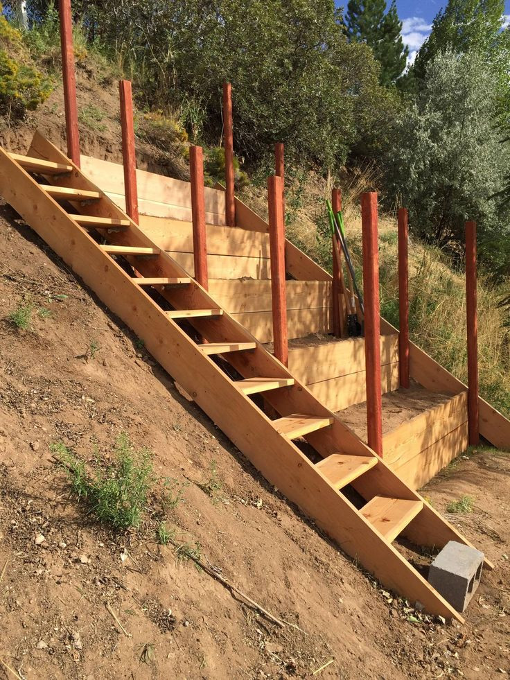 Terrace Landscape Diy
 Steep hillside terraces with staircase to be turned into