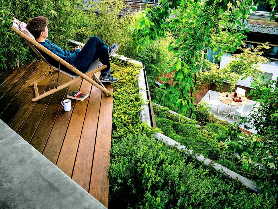 Terrace Landscape On A Budget
 Slope Patio Backyard Ideas Astonishing Design For Hillside