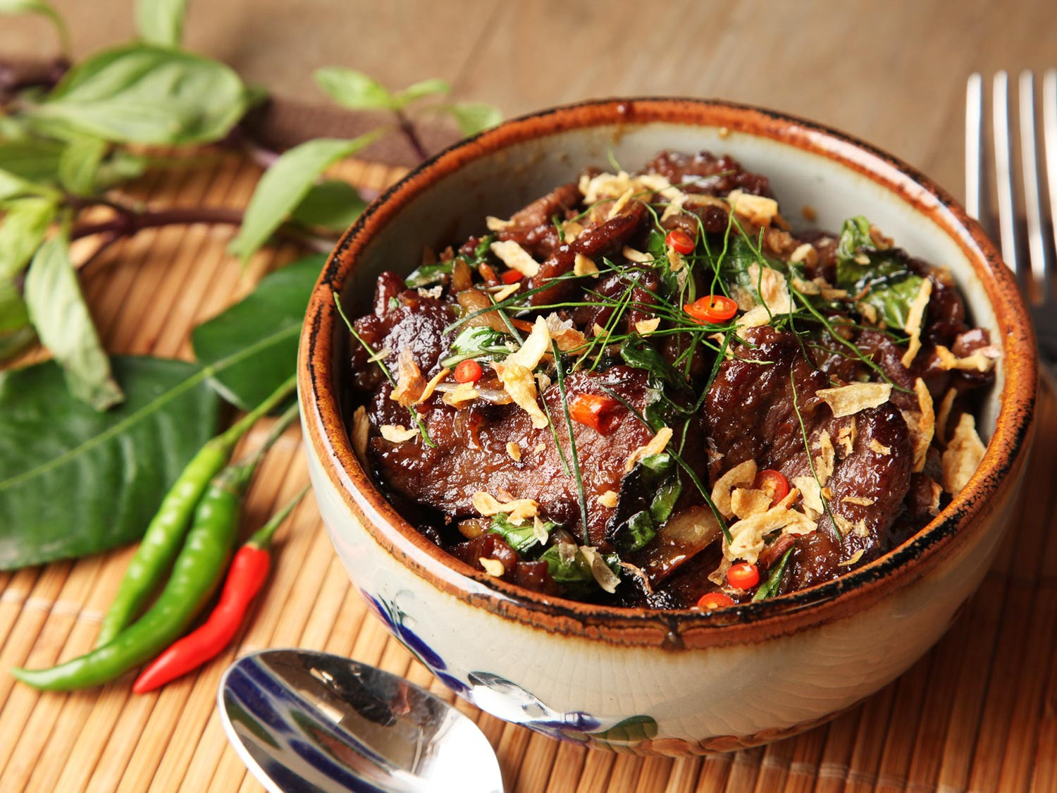 Thai Beef Basil Recipes
 Thai Style Beef With Basil and Chilies Phat Bai Horapha