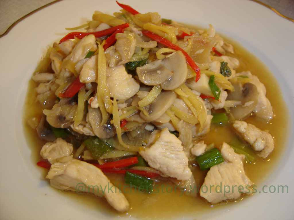Thai Ginger Chicken Recipes
 Thai Chicken Ginger Kai Pad King
