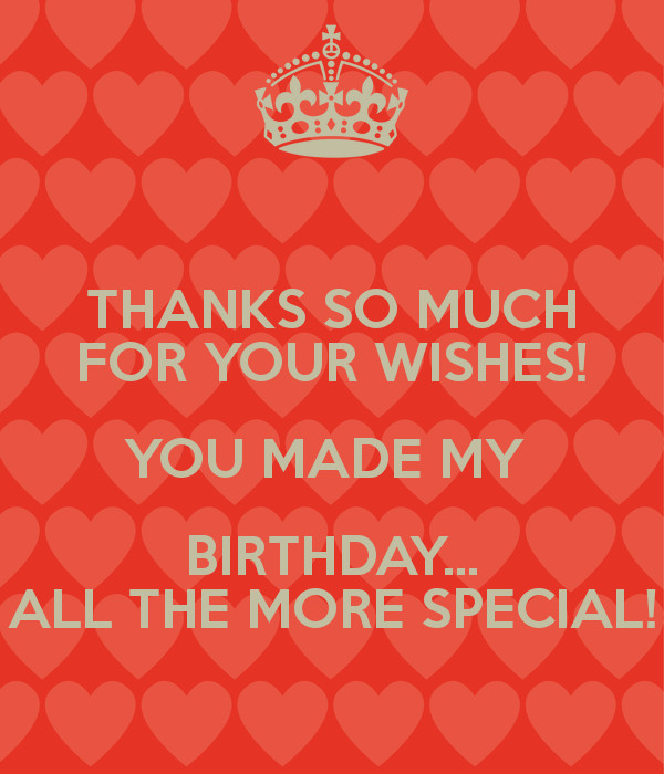 Thank You All For My Birthday Wishes
 THANKS SO MUCH FOR YOUR WISHES YOU MADE MY BIRTHDAY
