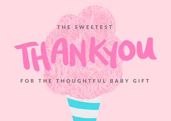 Thank You Card For Baby Shower Gift
 Baby Shower Thank You Cards