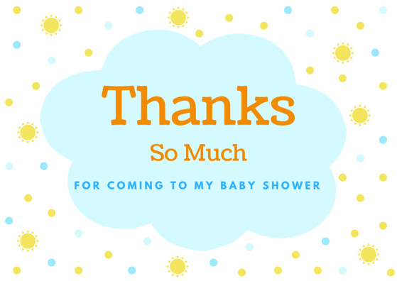 Thank You Card For Baby Shower Gift
 Thank You Cards