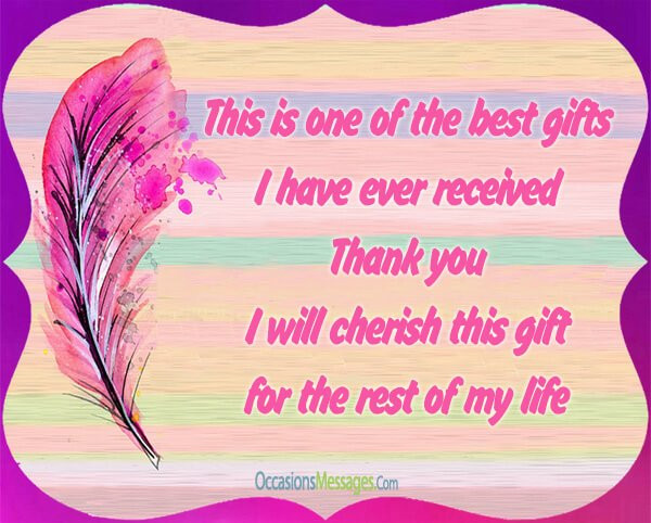 Thank You For The Birthday Gift
 Thank You Messages for Birthday Gift Occasions Messages