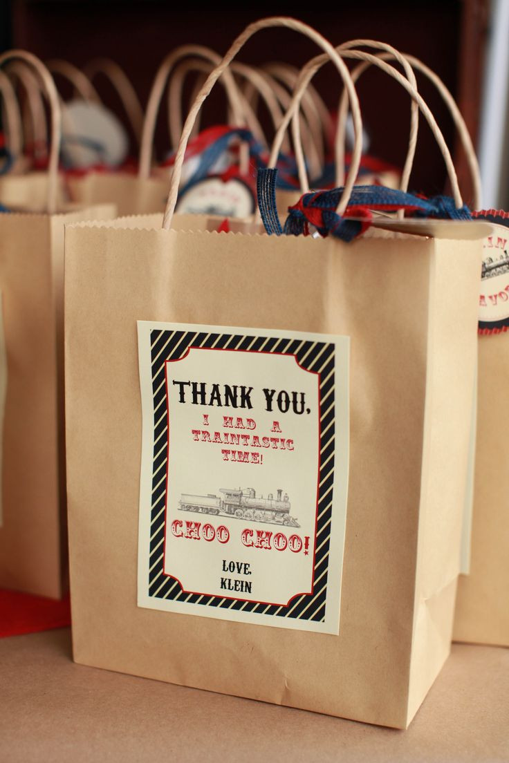 Thank You Gift Bag Ideas
 83 best Chuggington Party Ideas images on Pinterest