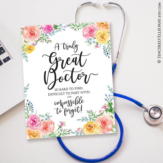 Thank You Gift For Doctor Who Delivered Baby
 Thank You Doctor Appreciation Gifts Great Doctor Quote