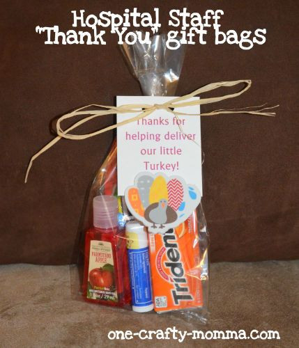 Thank You Gift For Doctor Who Delivered Baby
 A thank you t bag that is perfect for the hospital