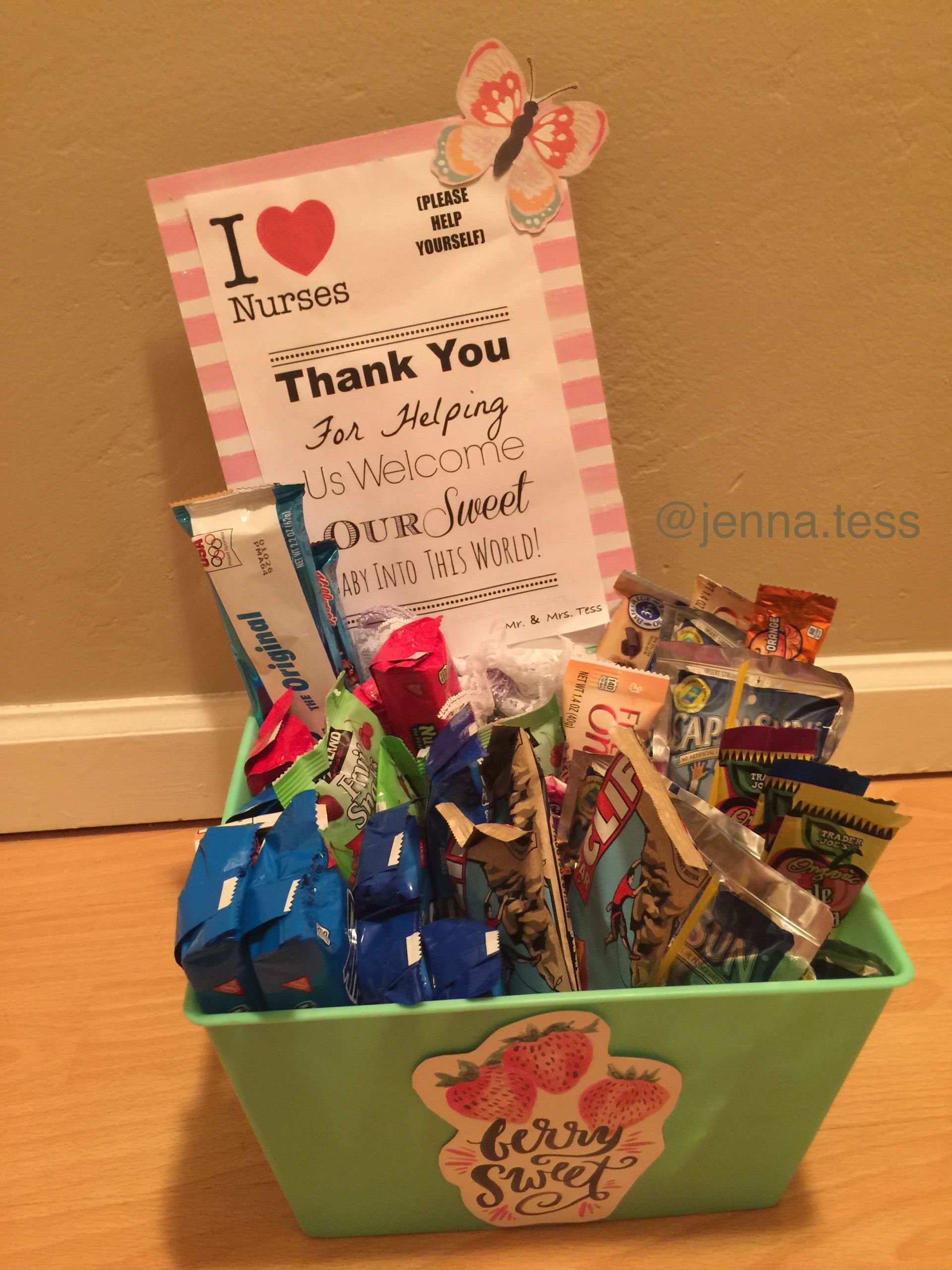 Thank You Gift For Doctor Who Delivered Baby
 The goo basket I put to her for all the labor and