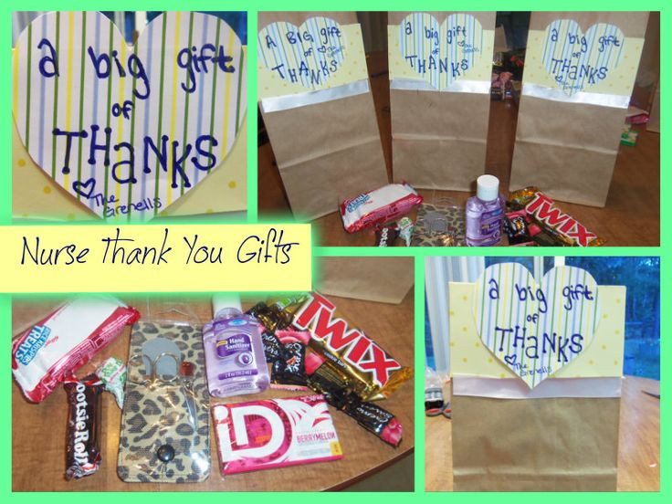 Thank You Gift For Doctor Who Delivered Baby
 Nurse Thank You Bags A nice token of our appreciation for