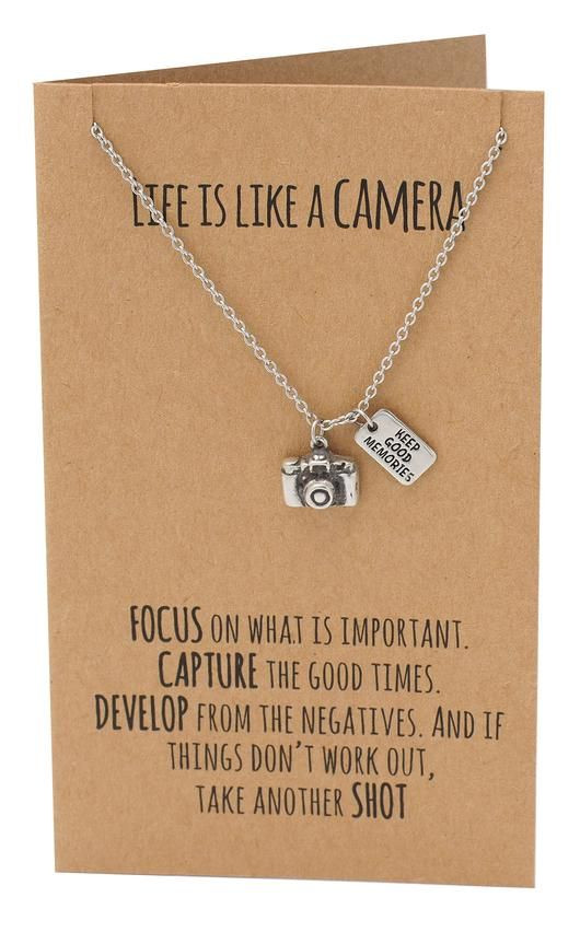 Thank You Gift Ideas For Women
 Ida Cute Camera Miniature Pendant Necklace for Women