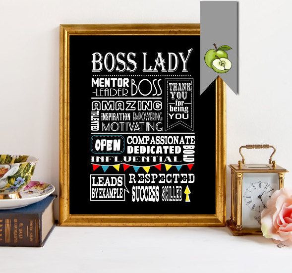 Thank You Gift Ideas For Your Boss
 Boss lady Day Boss appreciation week female boss boss