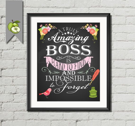 Thank You Gift Ideas For Your Boss
 retirement t female boss A truly amazing Boss by