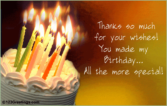 Thanks For Birthday Wishes
 Happy Birthday Wishes Happy Birthday Wishes