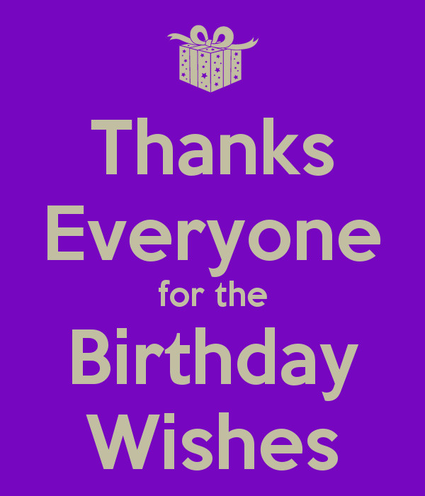 Thanks For Birthday Wishes
 Thanks Everyone for the Birthday Wishes Poster