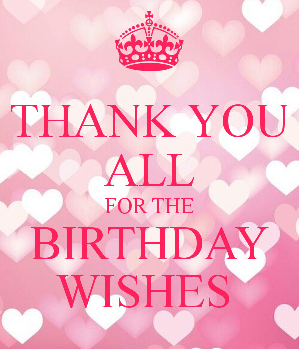 Thanks For Birthday Wishes
 THANK YOU ALL FOR THE BIRTHDAY WISHES Poster