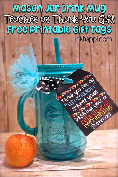 Thanks Gift Ideas
 Teacher Gift Idea and Free Printable Gift Tags inkhappi