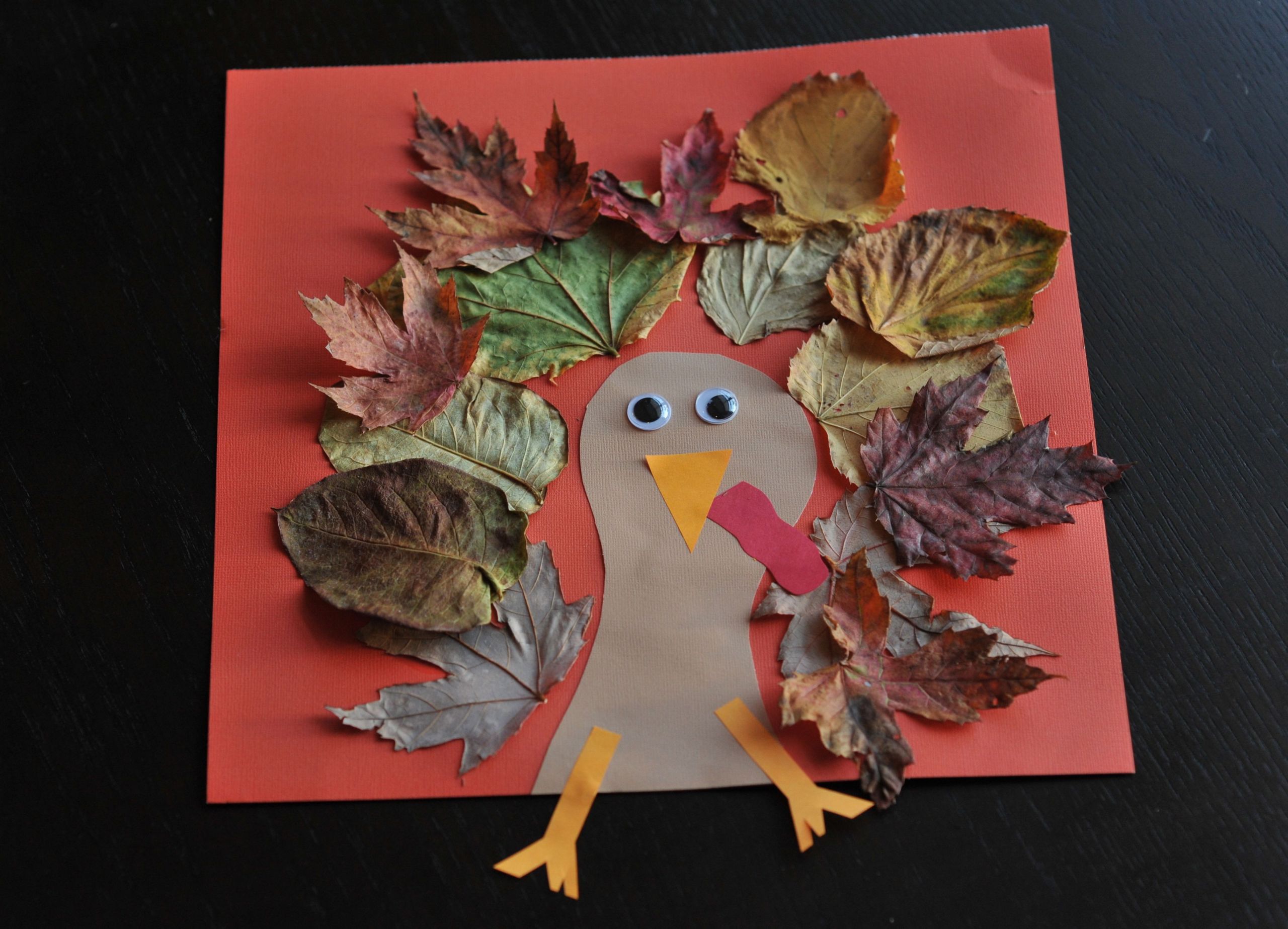 Thanksgiving Art For Preschoolers
 Fall Turkey Craft with Leaves