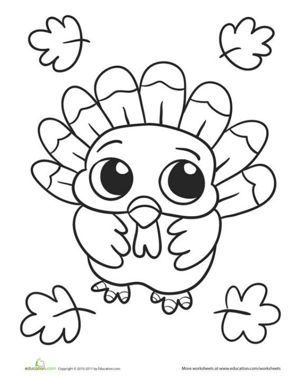 Thanksgiving Coloring Pages For Kids
 30 Thanksgiving themed coloring pages to add some fun to