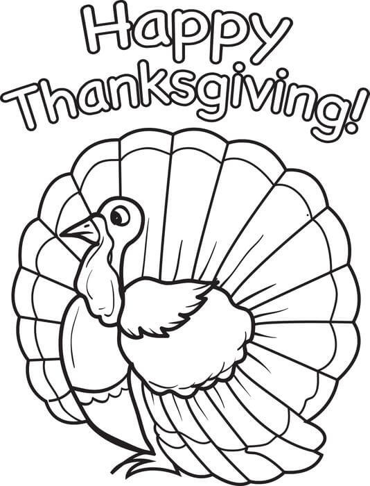 Thanksgiving Coloring Pages For Toddlers
 Printable Happy Thanksgiving Coloring Pages Free Download
