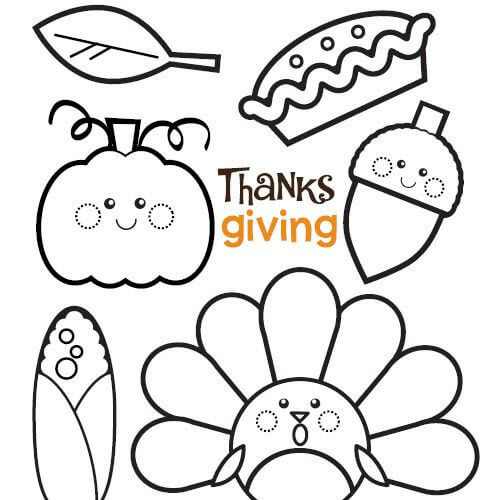 Thanksgiving Coloring Pages For Toddlers
 Printable Happy Thanksgiving Coloring Pages Free Download