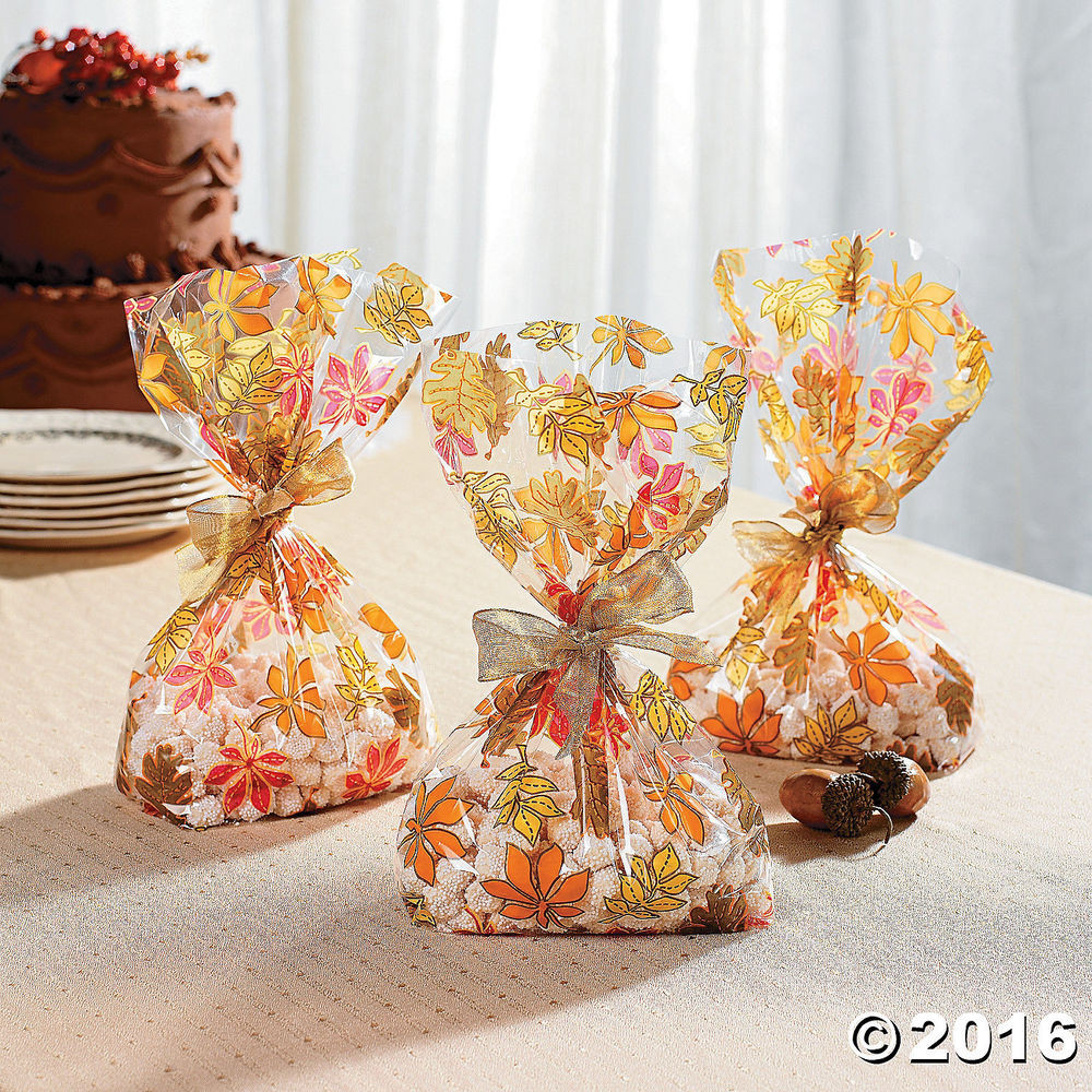 Thanksgiving Gift Bag Ideas
 24 THANKSGIVING Fall Autumn Party Favors Treat Loot CELLO