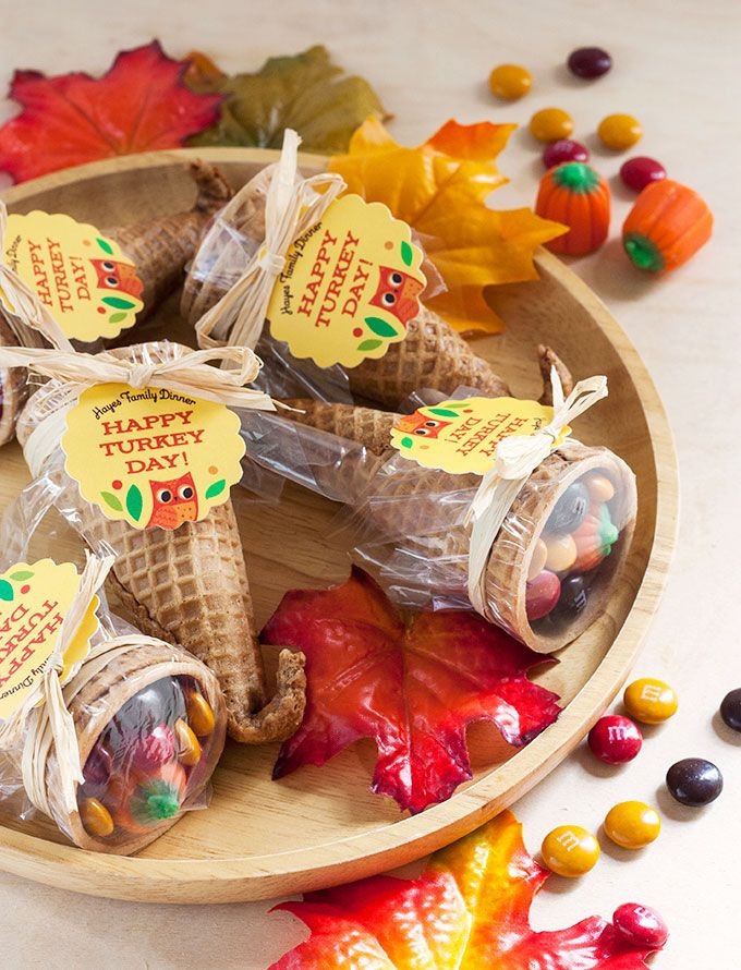 Thanksgiving Gifts For Kids
 Cornucopia Candy Favors in 2019