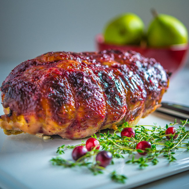 Thanksgiving Main Dishes Not Turkey
 Cranberry Glazed Stuffed Turkey Breast