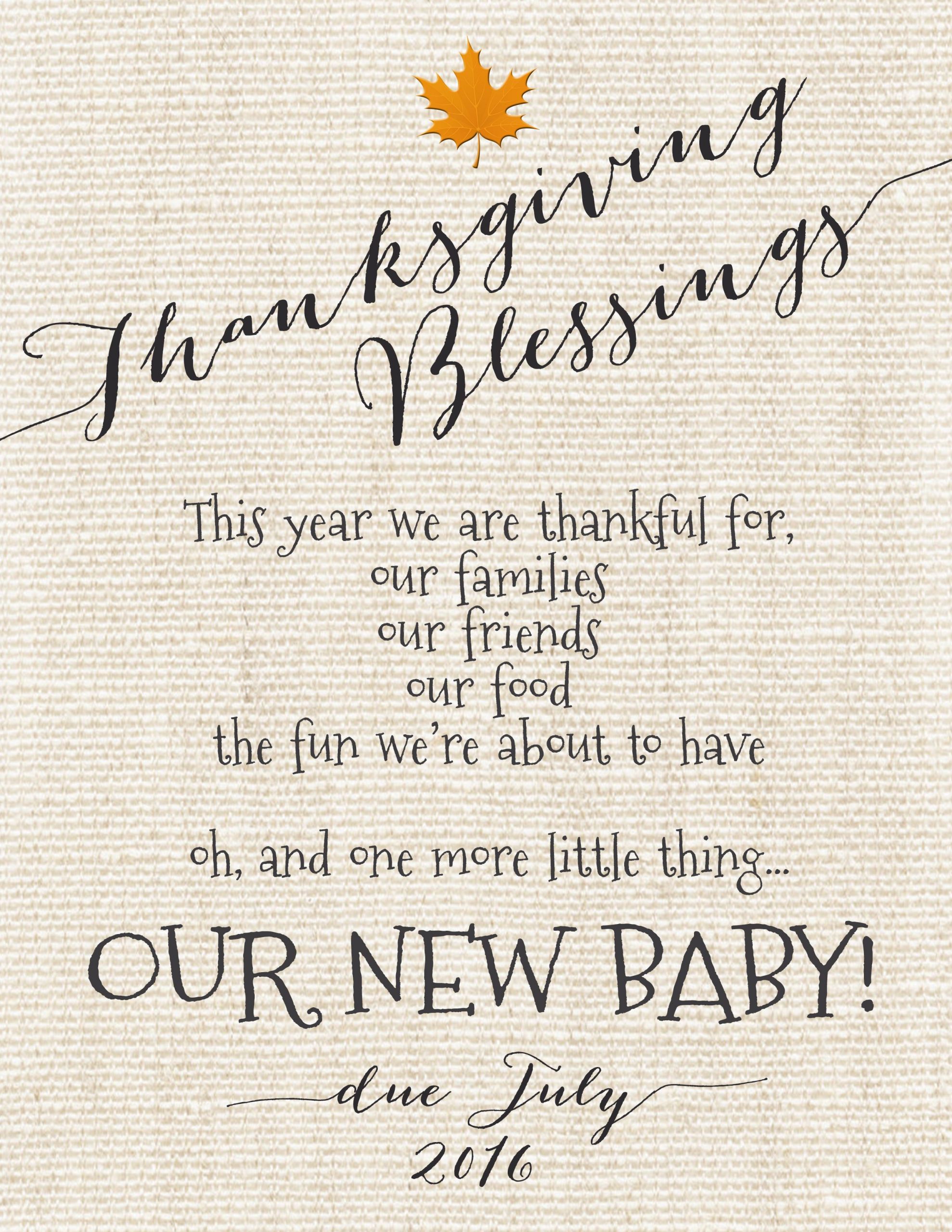 Thanksgiving Quotes Baby
 Pin on New Baby