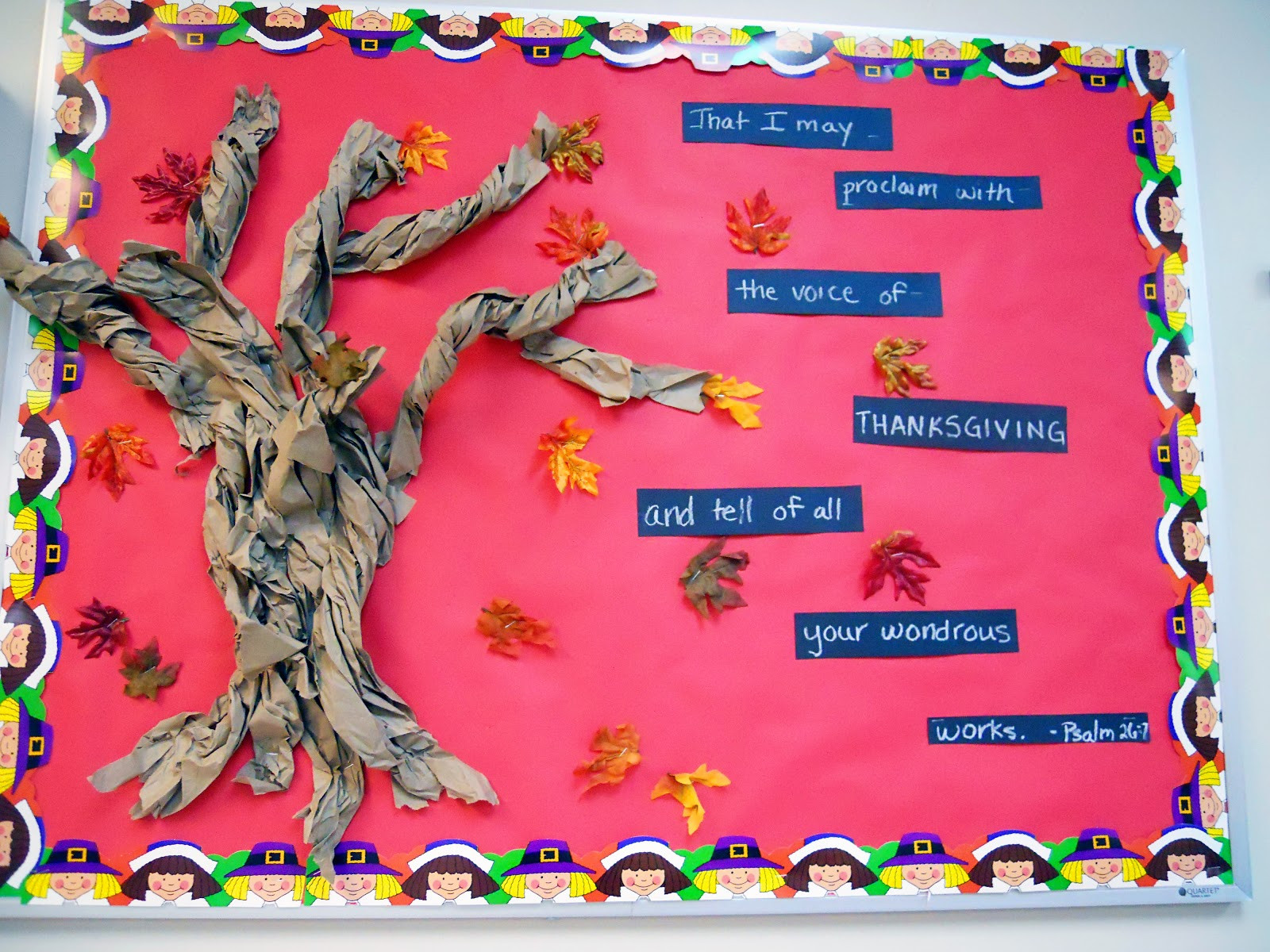 Thanksgiving Quotes Board
 A walk in my shoes Thanksgiving Bulletin Board