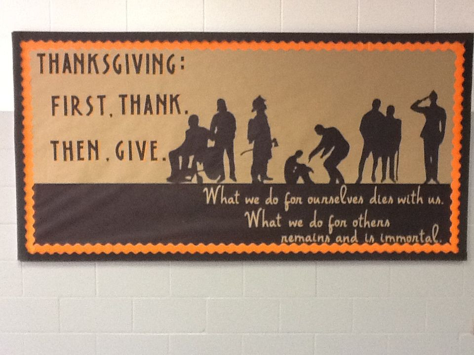 Thanksgiving Quotes Board
 I made this bulletin board for Thanksgiving this year