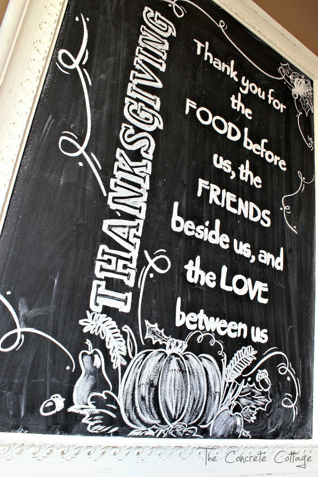 Thanksgiving Quotes Chalkboard
 The Concrete Cottage My Thanksgiving Chalkboard