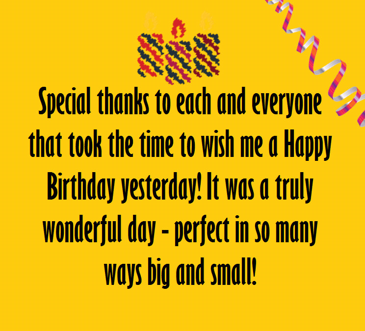 Thanksgiving Quotes For Birthday Wishes
 Say Thank You Birthday Wishes