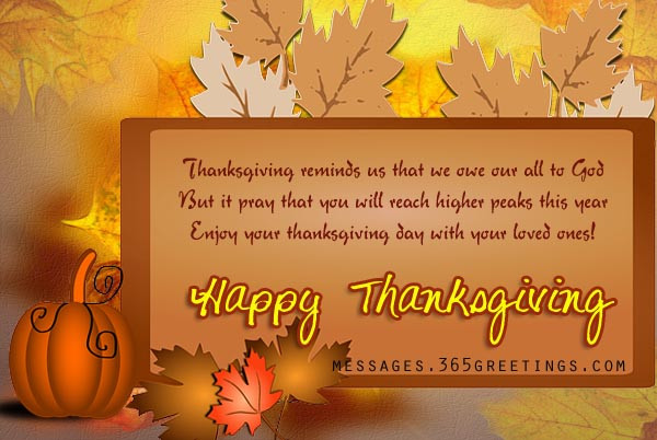 Thanksgiving Quotes For Birthday Wishes
 happy thanksgiving wishes 365greetings