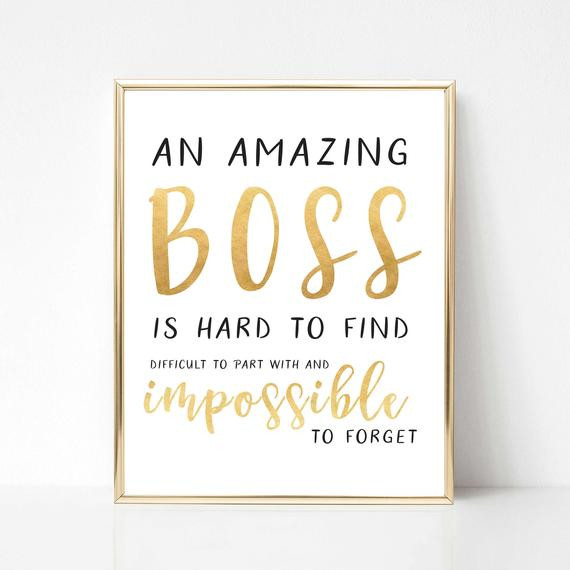 Thanksgiving Quotes For Boss
 Digital Boss Quote Gift Best Boss Quote Gift Boss