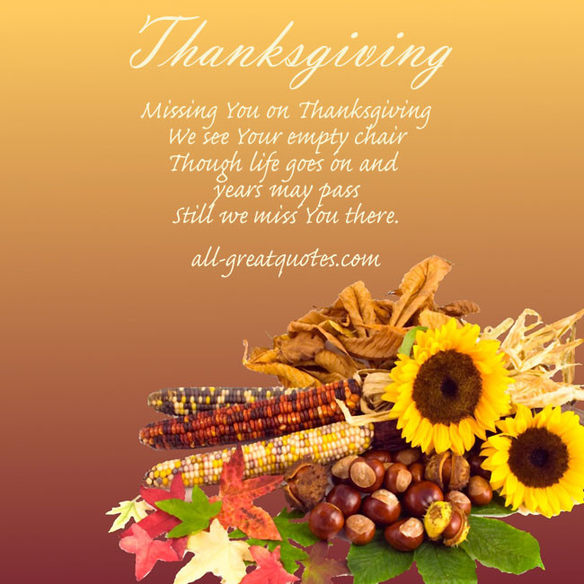 Thanksgiving Quotes For Daughter
 Missing You Quotes Thanksgiving QuotesGram