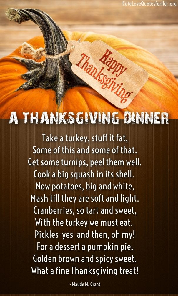 Thanksgiving Quotes For Her
 thanksgiving poem for dinner