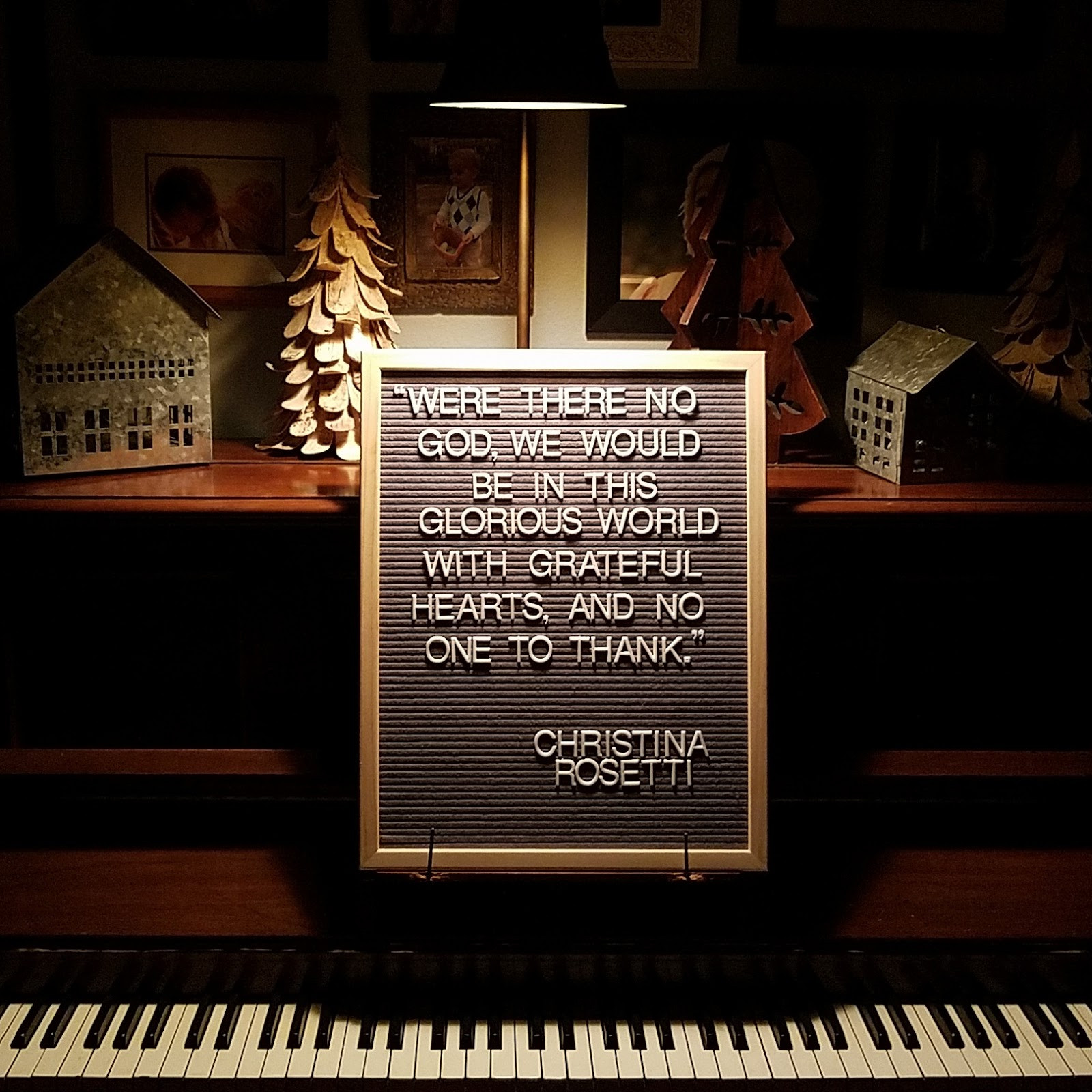 Thanksgiving Quotes Letter Board
 Charming the Birds from the Trees
