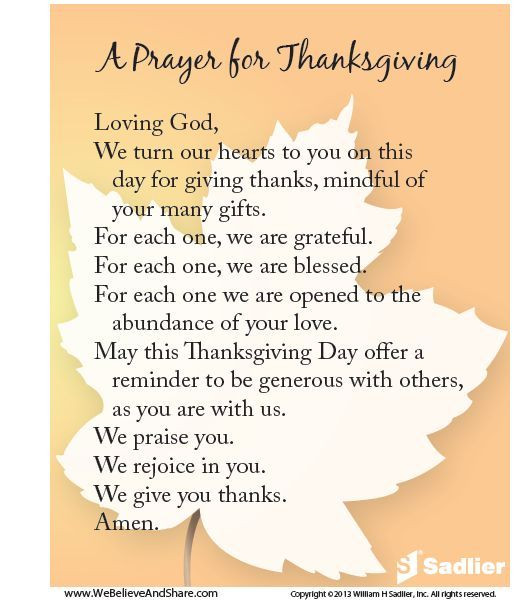Thanksgiving Quotes Simple
 A Prayer For Thanksgiving s and for