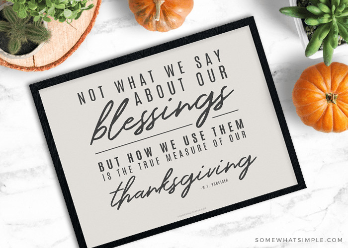 Thanksgiving Quotes Simple
 Thanksgiving Quote Free Printable Somewhat Simple