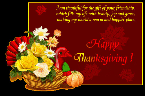 Thanksgiving Quotes Sister
 I Am Thankful For The Gift Your Friendship Happy